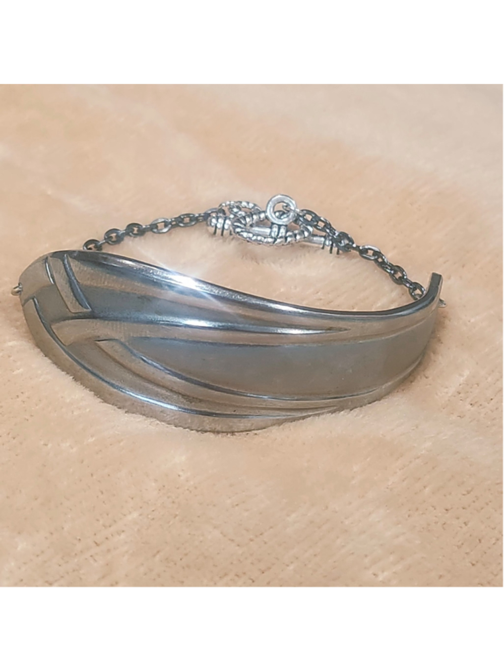 Big Bold Hampton Silversmith Stainless steel Silverwear Bracelet